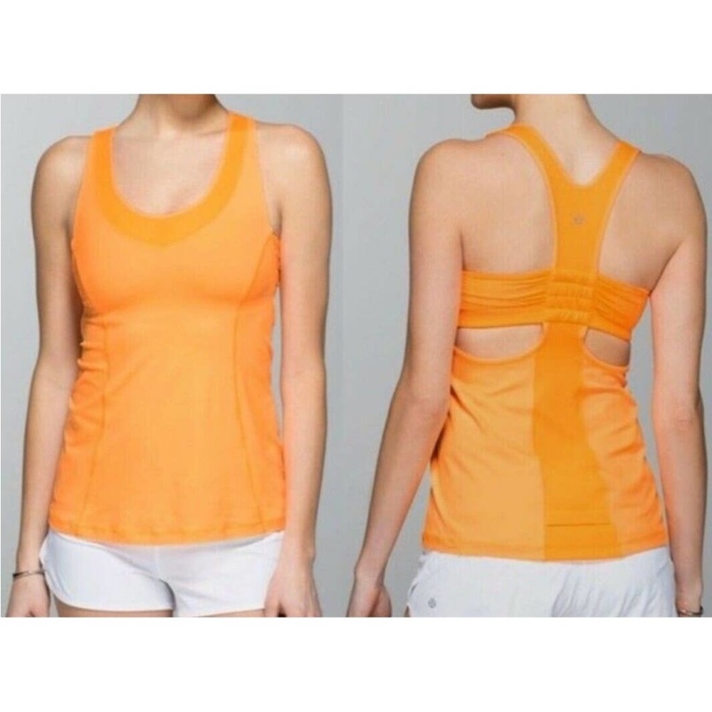 Lululemon Orange Racerback - Picture 4 of 4